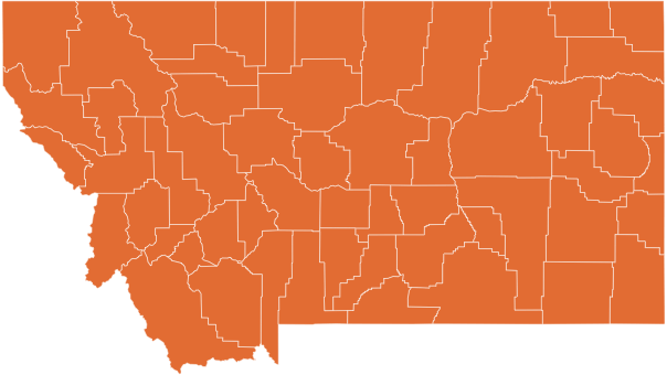 A map of Montana