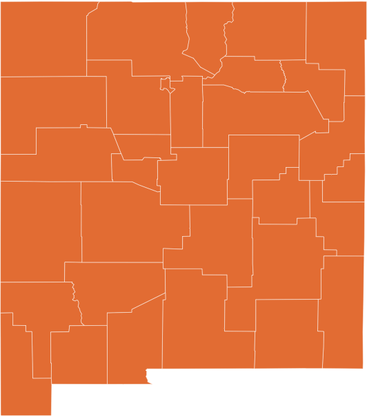 A map of New Mexico